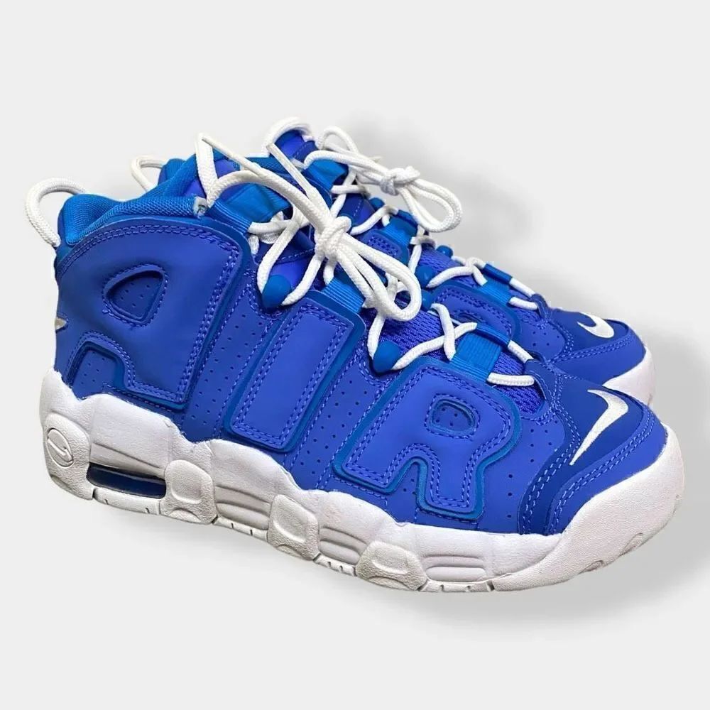 Nike Air More Uptempo GS Medium Blue White DM1023-400 Size 6.5Y/ Womens 8 New